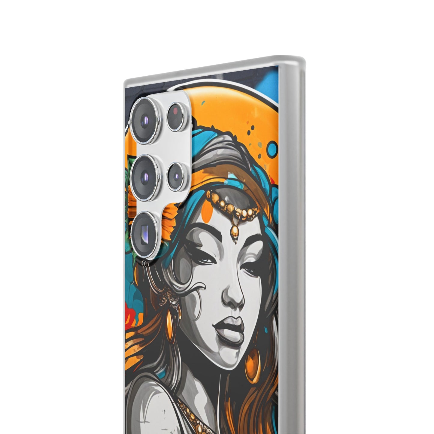 Mobile phone cover, urban woman