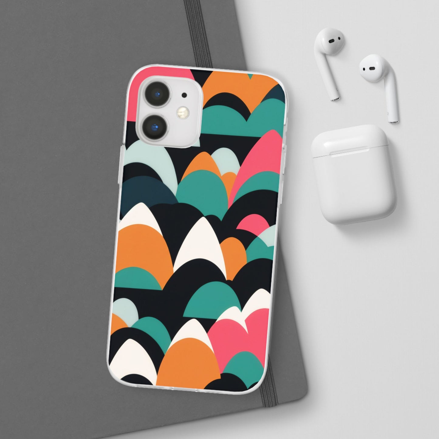 Mobile phone protective cover, rock wave